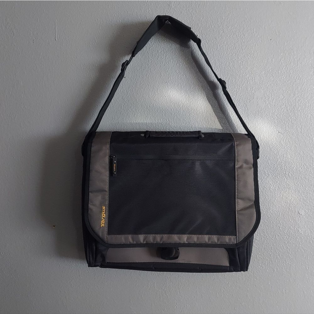 Targus CityGear Messenger Crossbody Shoulder Bag Black Gray